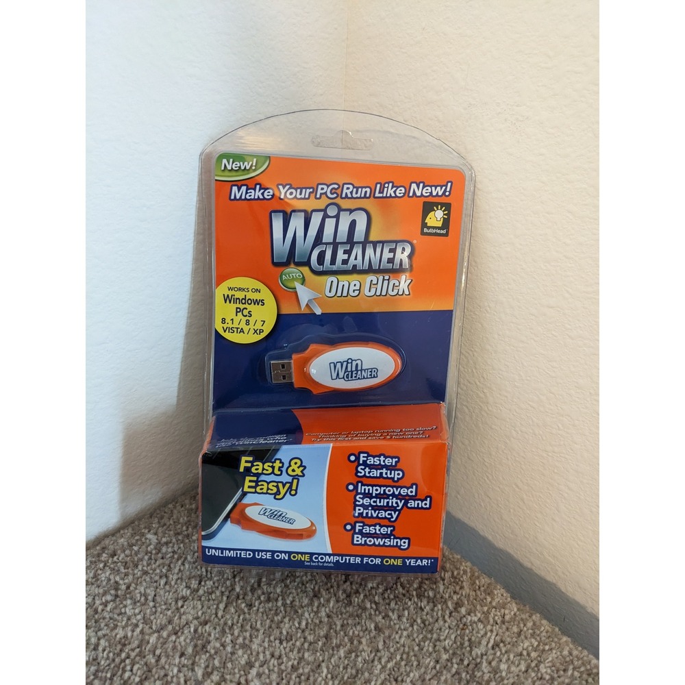 WinCleaner One Click PC Cleaner Faster‎ Startup Security Privacy New